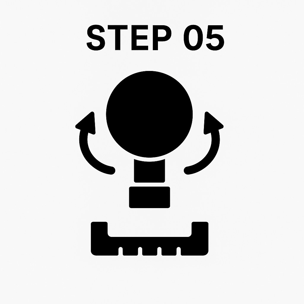 분사 방향 잡기와 각도 고정